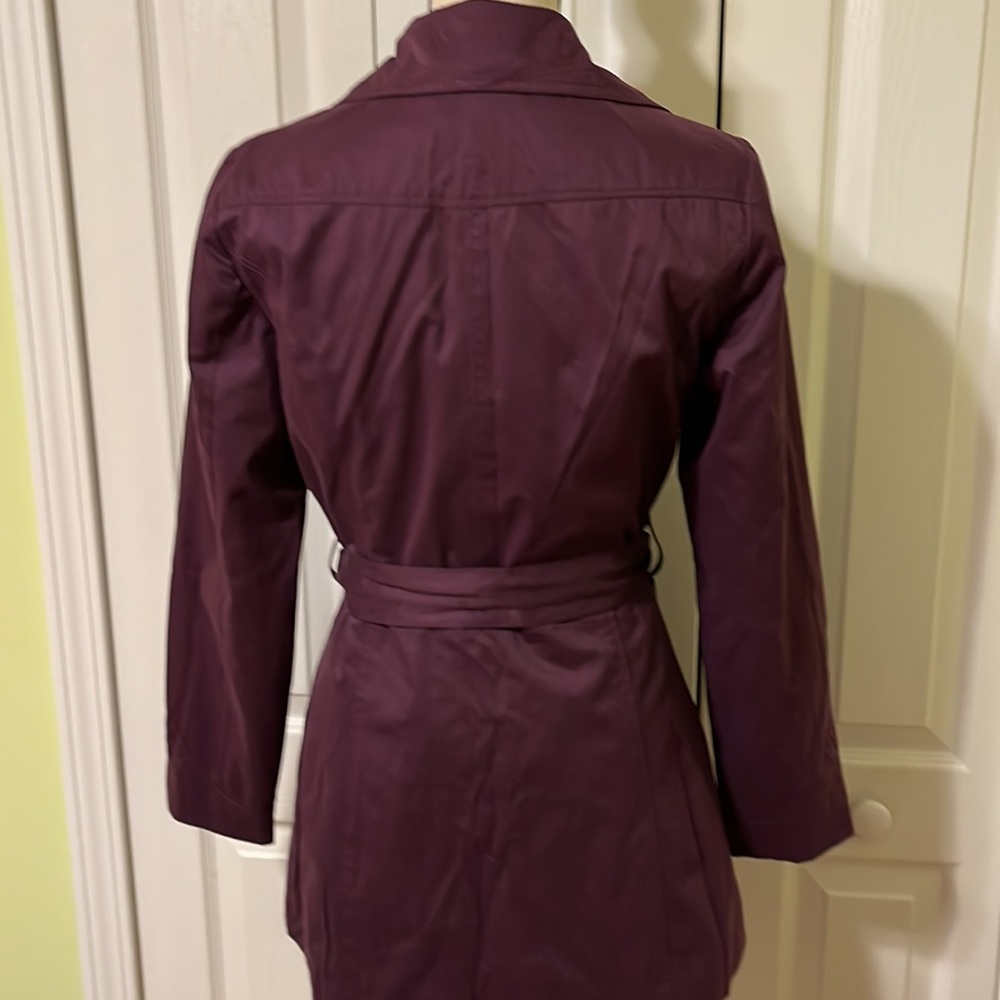 Ambition Purple Trench Coat - Picture 5 of 8